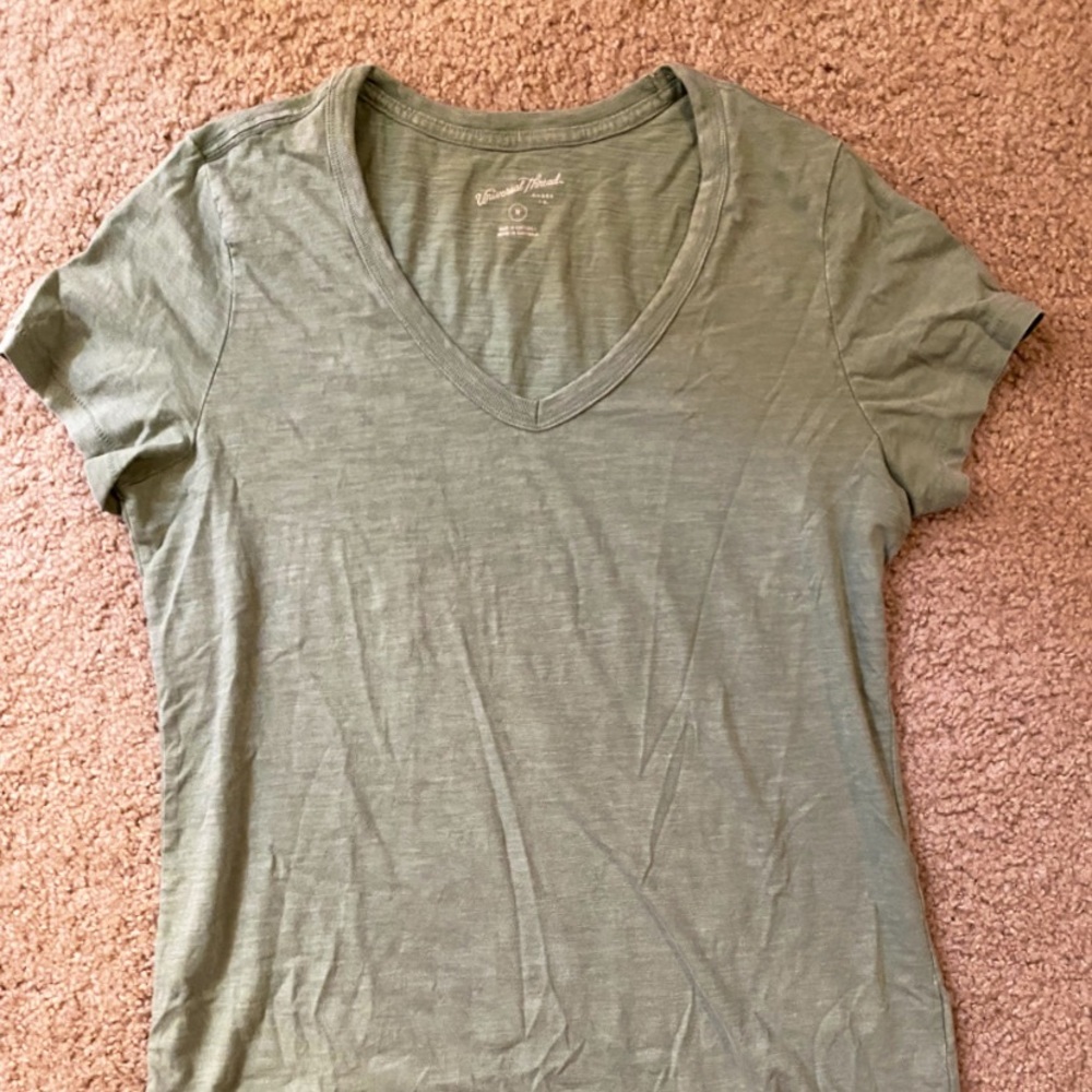Sage Green Classic V-Neck